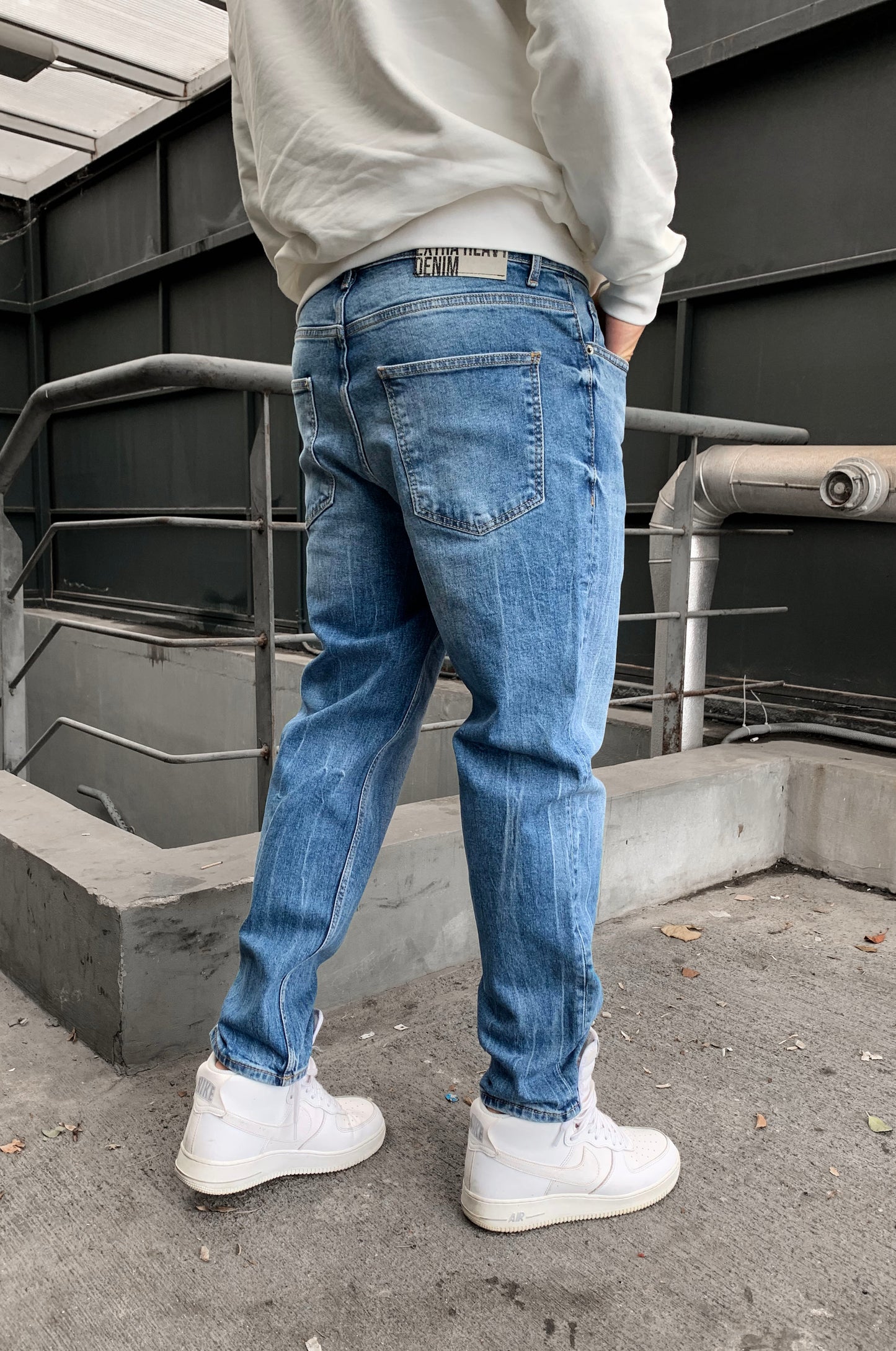 Jean Black Island 15442 Μπλε Loose fit