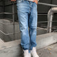 Jean Black Island 15442 Μπλε Loose fit