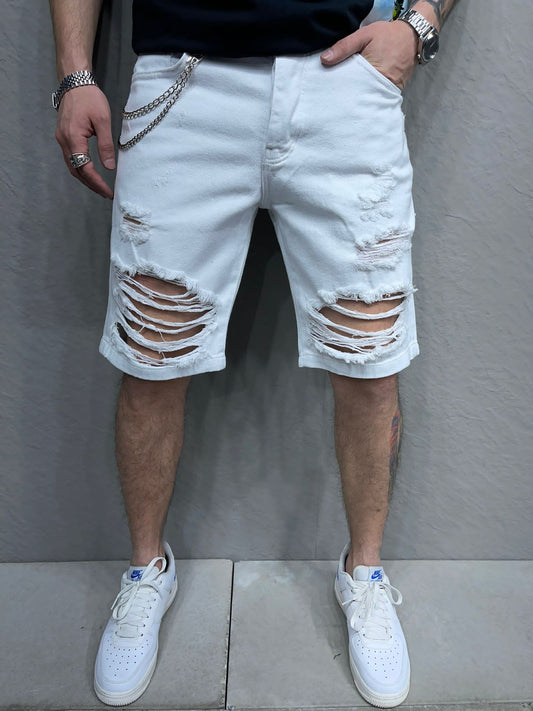 Βερμούδα Jean Denim 2Y Premium 7057 Λευκό