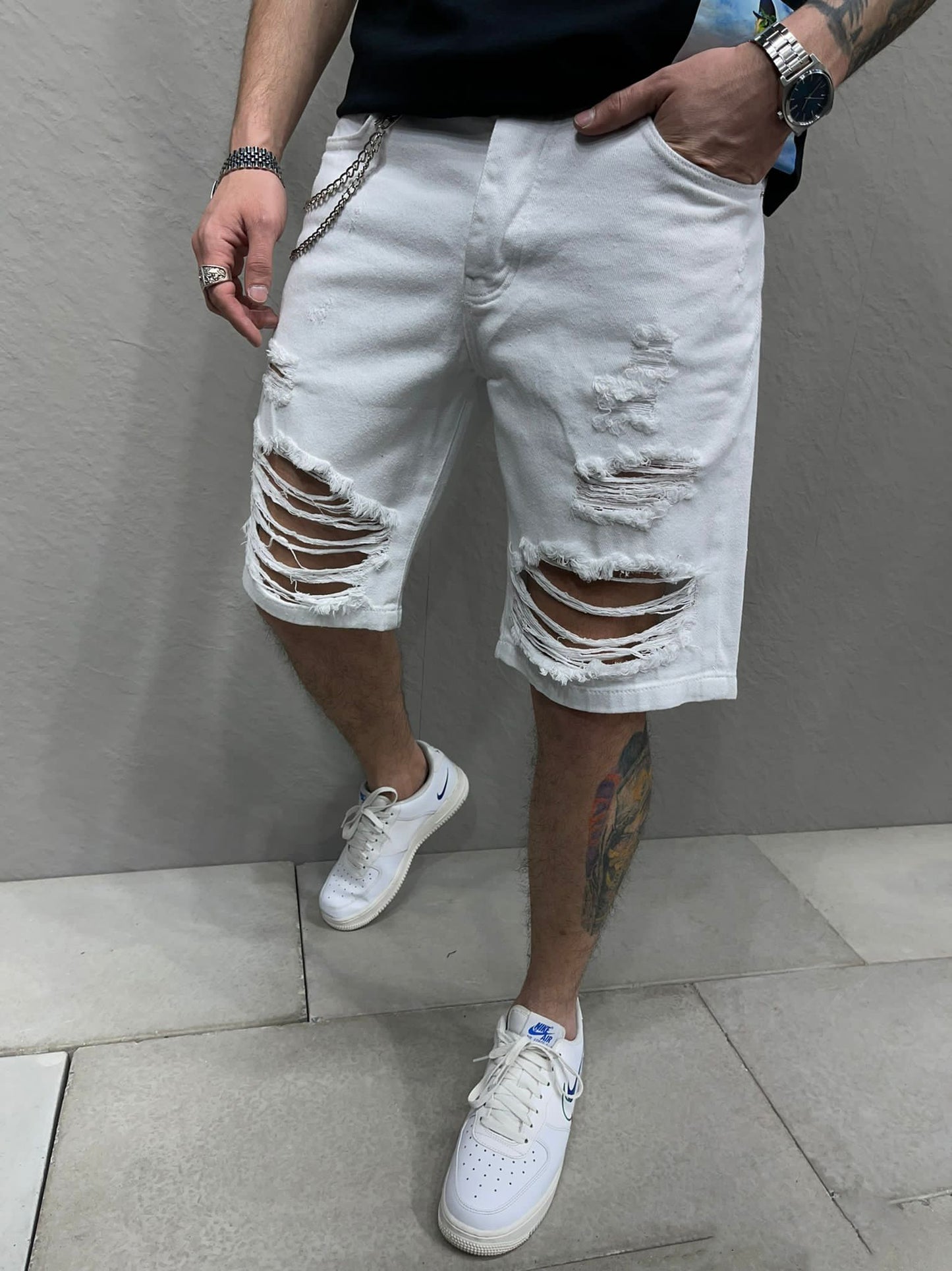 Βερμούδα Jean Denim 2Y Premium 7057 Λευκό