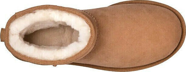 Ugg Australia Classic Mini II 1016222 Suede Γυναικεία Μποτάκια με Γούνα Chestnut