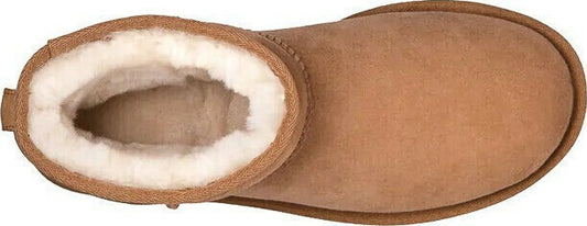 Ugg Australia Classic Mini II 1016222 Suede Γυναικεία Μποτάκια με Γούνα Chestnut