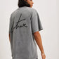 The Couture Club Puff Print Signal T-Shirt - Acid Wash TCCMAW22-118