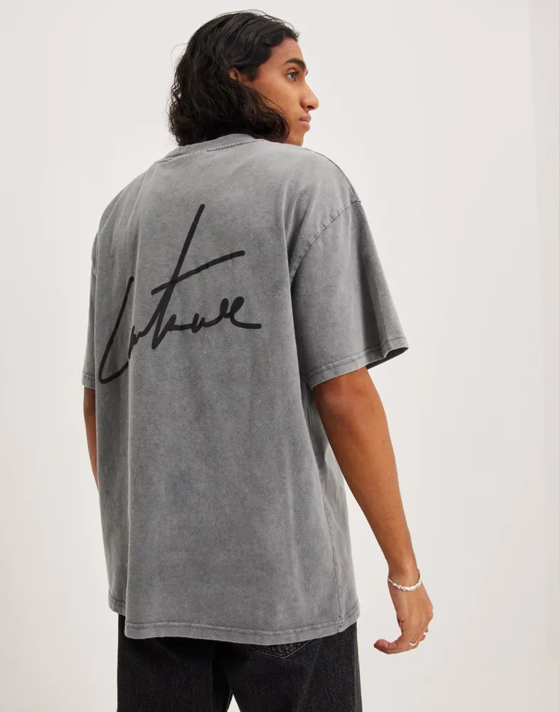 The Couture Club Puff Print Signal T-Shirt - Acid Wash TCCMAW22-118