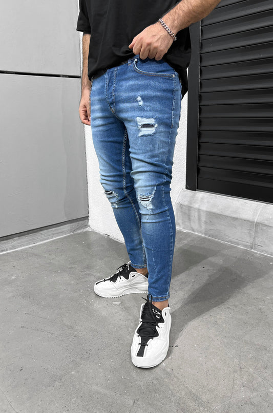 Jean Βlack Island 6552 Μπλέ Skinny fit