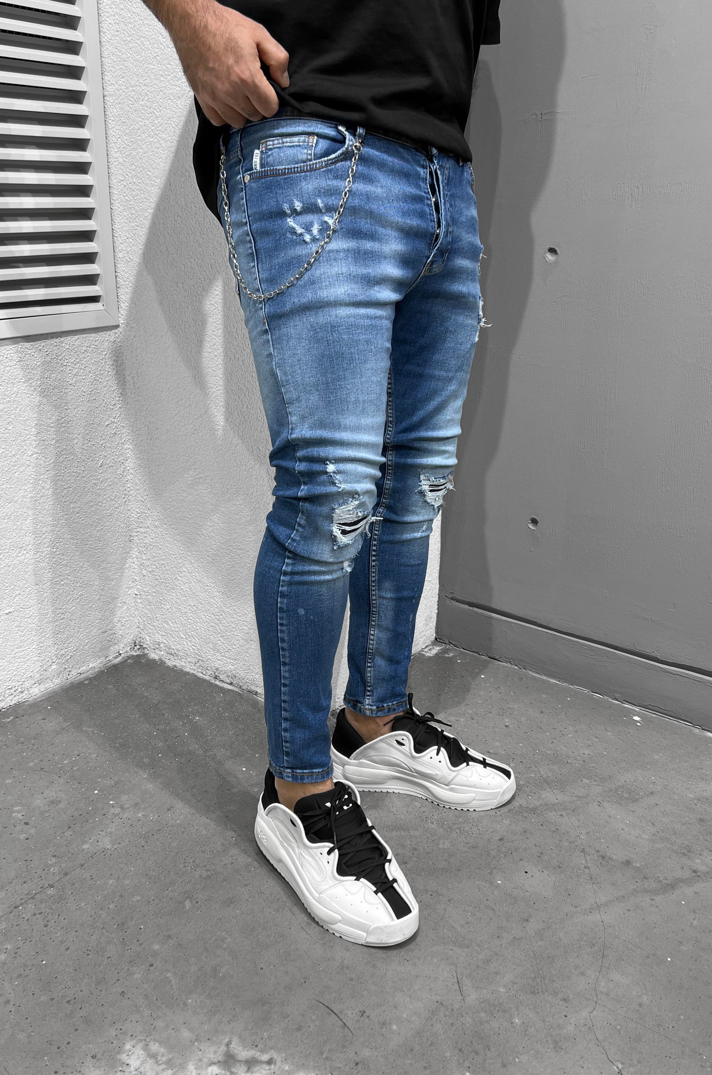 Jean Βlack Island 6552 Μπλέ Skinny fit