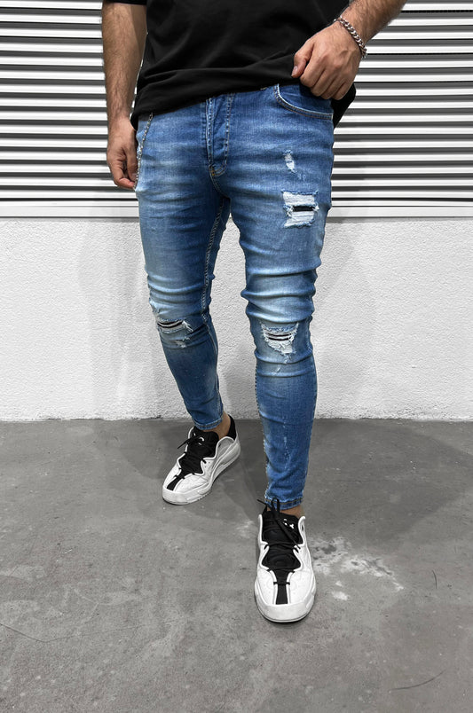 Jean Βlack Island 6552 Μπλέ Skinny fit