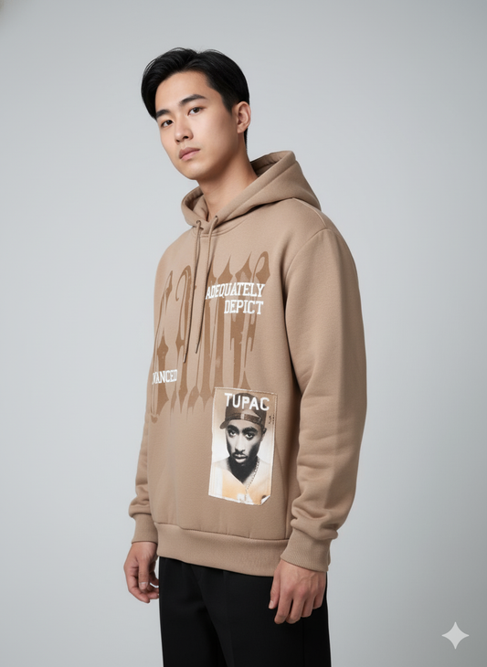 New Metality Ανδρικό Φούτερ Μπέζ MW6865