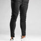 Chino Φόρμα OEM Pinstripeblack Μαύρο Ριγέ skinny fit