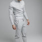 SikSilk L/S Turtle Neck Gym  - Grey Marl SS-19509