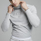 SikSilk L/S Turtle Neck Gym  - Grey Marl SS-19509