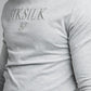 SikSilk L/S Turtle Neck Gym  - Grey Marl SS-19509