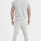 SikSilk Grey Marl Sports Muscle Fit T-Shirt SS-20113
