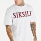 SikSilk White Rhinestone Oversized T-Shirt SS-20894