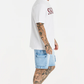SikSilk White Rhinestone Oversized T-Shirt SS-20894