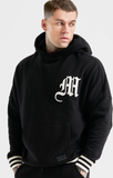SIkSilk Messi Black Logo Overhead Hoodie SS-20983