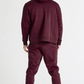 SikSilk Burgundy Essential Zip Through Funnel Neck Hoodie SS-21188