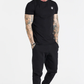 SikSilk Black Essential Cuffed Jogger SS-21205