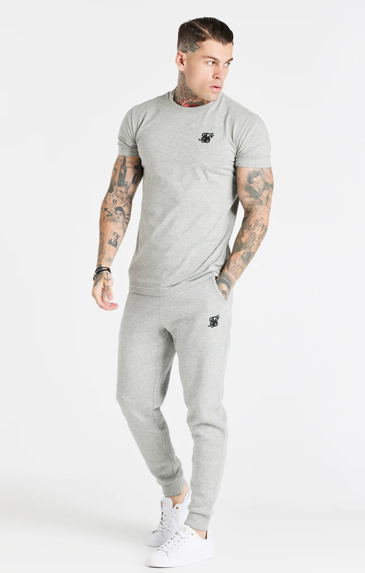 SikSilk Grey Essential Cuffed Jogger SS-21206