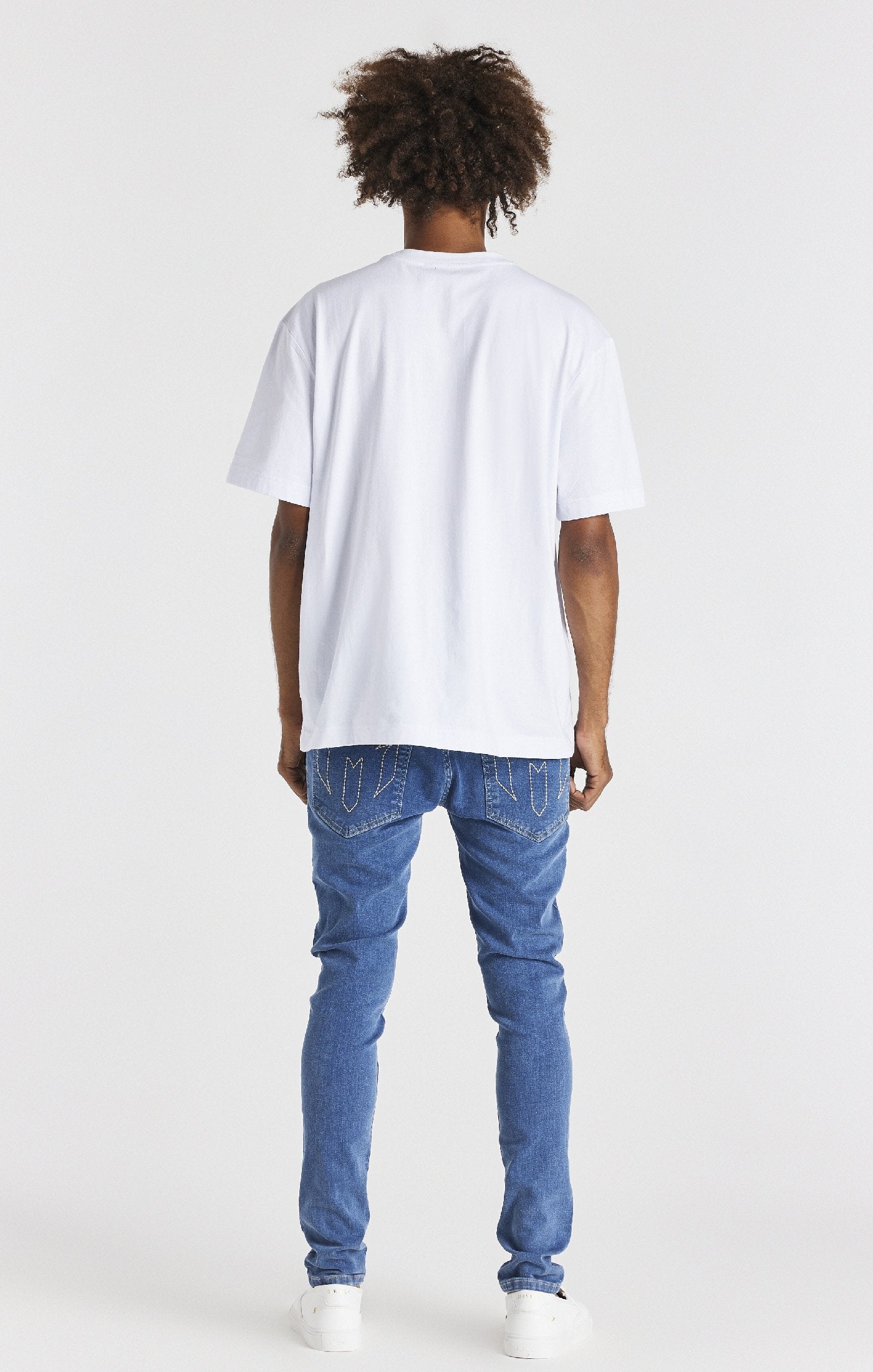 Messi X SikSilk Oversized Logo Tee - White SS-21332