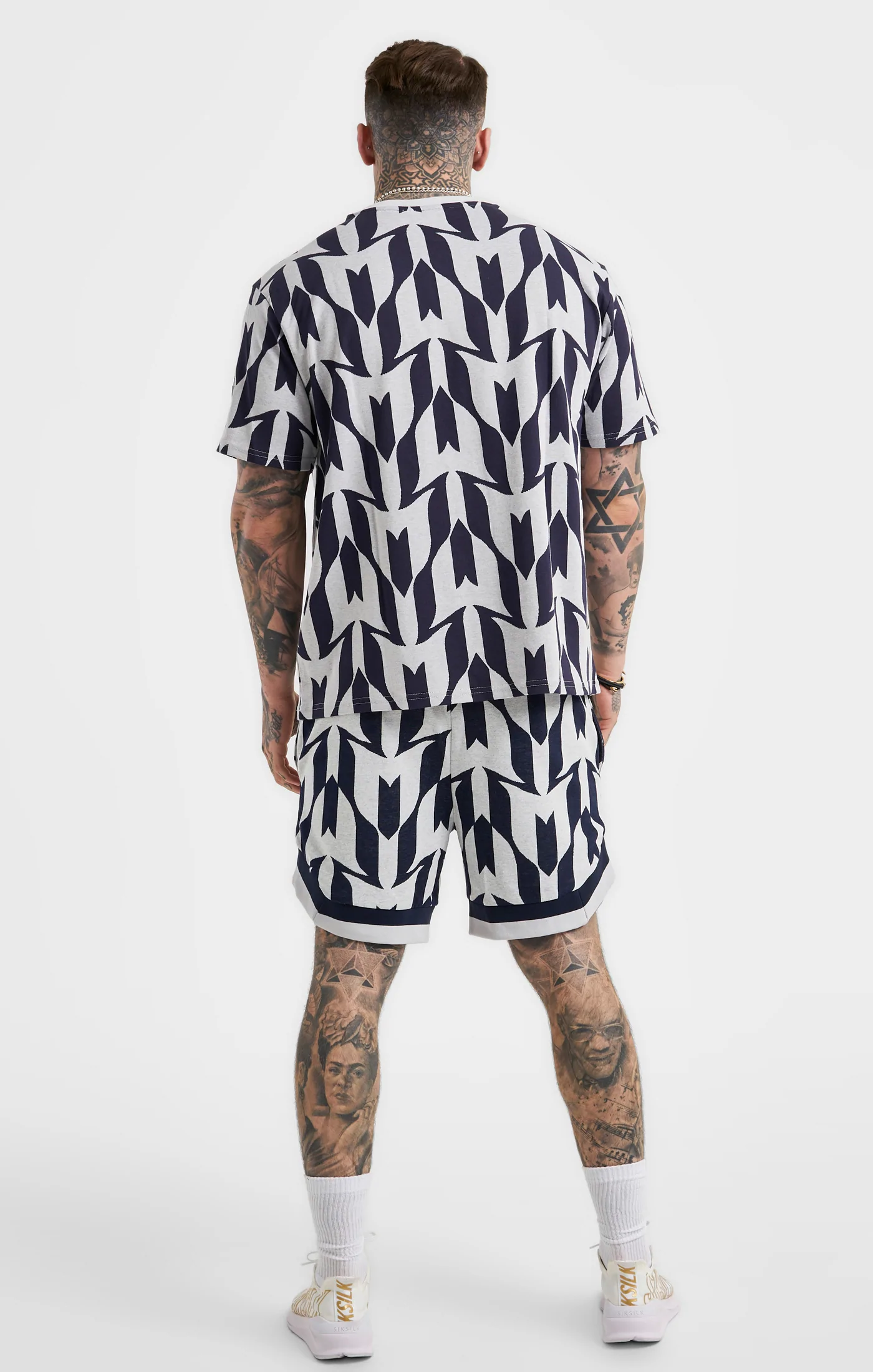 SikSilk Messi x SikSilk Navy T-Shirt SS-21982