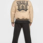SikSilk Ecru Anniversary Varsity Jacket SS-22467