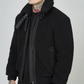 SikSilk Black Faux Fur Bomber Jacket