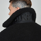 SikSilk Black Faux Fur Bomber Jacket