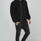 SikSilk Black Faux Fur Bomber Jacket
