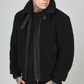 SikSilk Black Faux Fur Bomber Jacket
