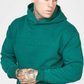 SikSilk Green Embossed Overhead Hoodie SS-22813
