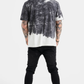 SikSilk Black Varsity Print Oversized T-Shirt SS-23587