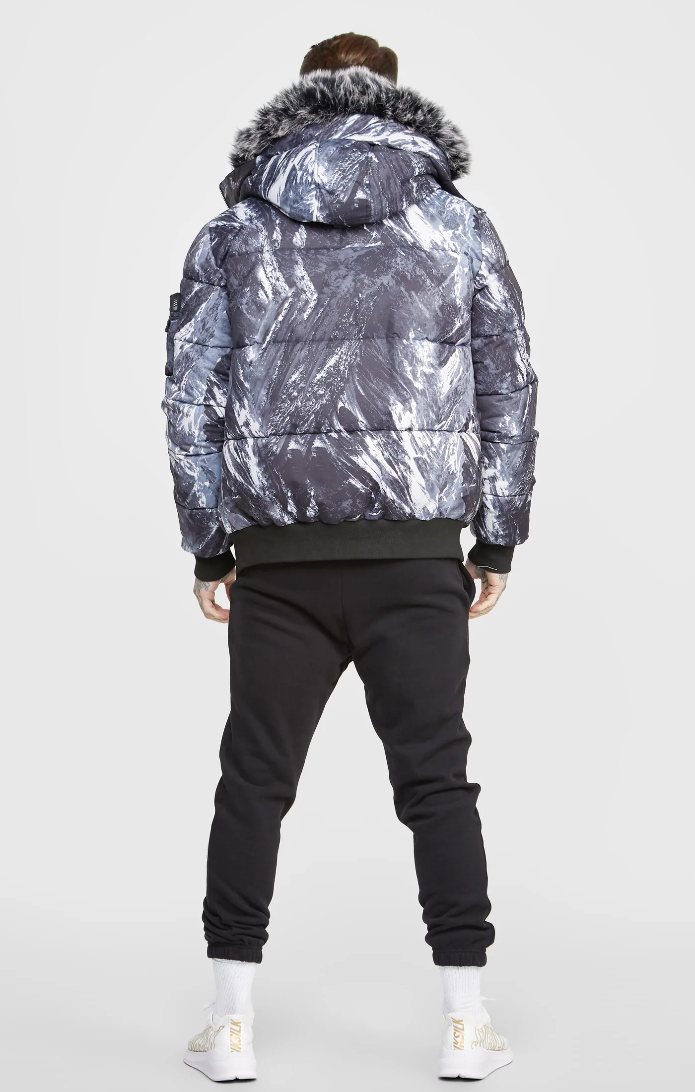 SikSilk Alpine Camo Bomber Jacket SS-23709