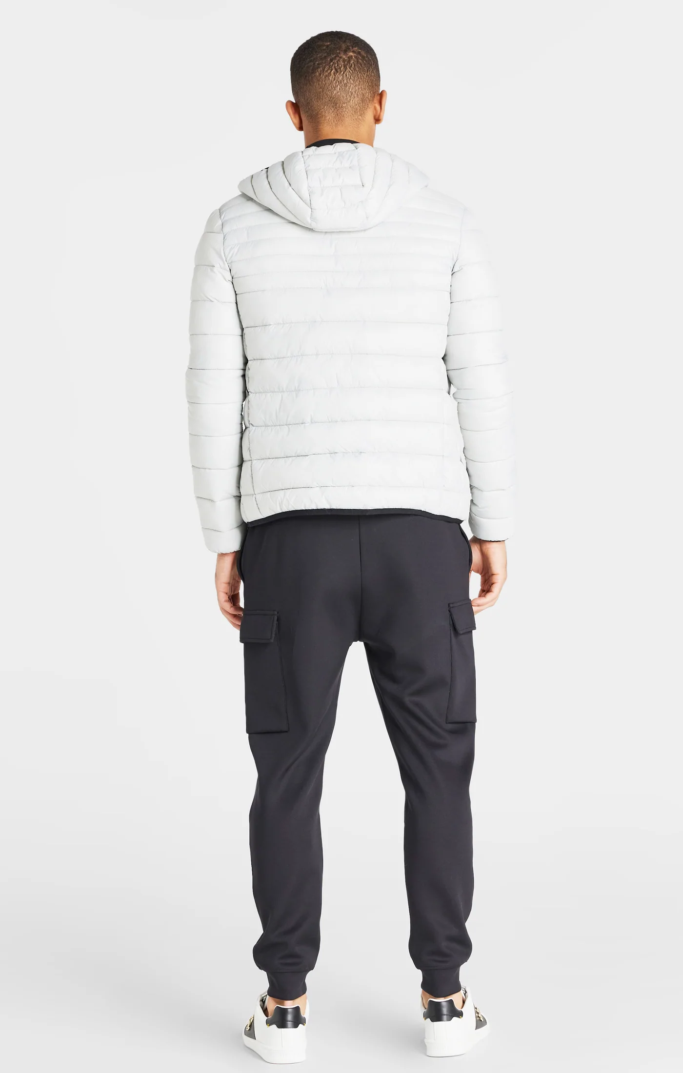 SikSilk Grey Packable Bubble Jacket - grey SS-23711
