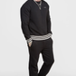 SikSilk Black Oversized Back Logo Sweat SS-24059