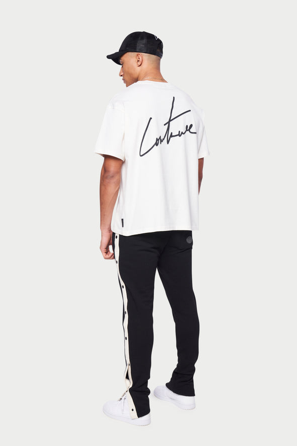 The Couture Club Reflective Signature Relaxed Fit T-Shirt - OFFWHITE