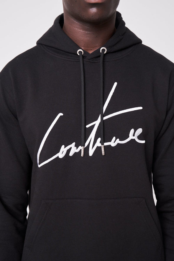 The Couture Club  Hood T- Black AW21MC01