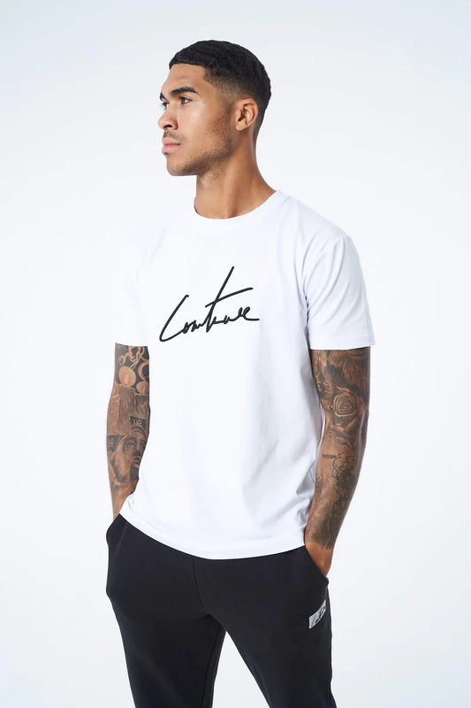 The Couture Club Essentials Slim Fit  Tee - OFFWHITE