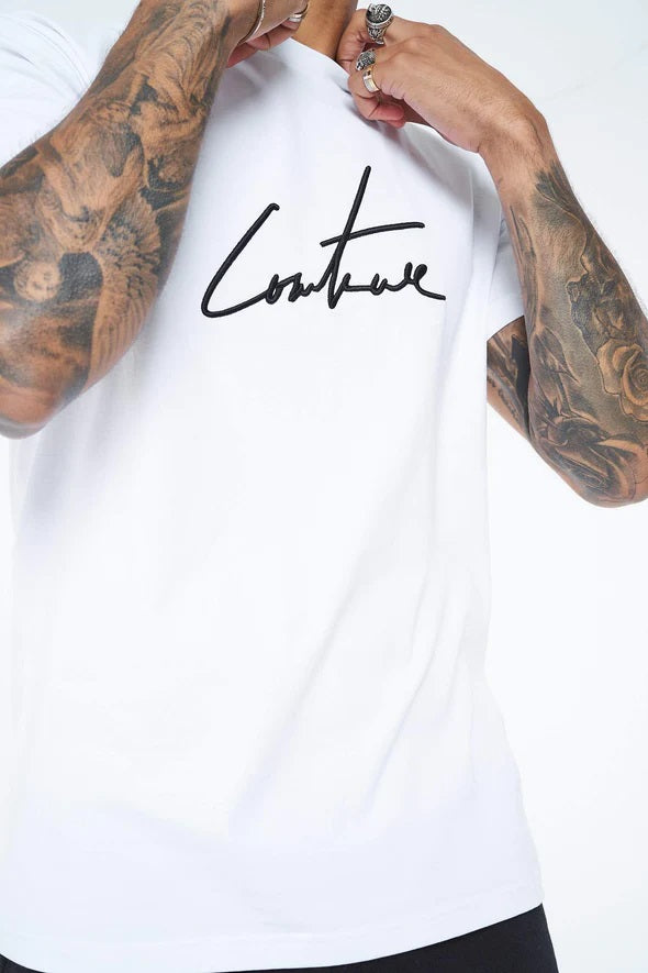 The Couture Club Essentials Slim Fit  Tee - OFFWHITE