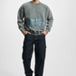 The Couture Club Varsity Puff Print Slim Fit - Acid Wash TCCMAW22-120