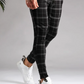 Chino Φόρμα OEM Laticeblack Μαύρο Καρό skinny fit