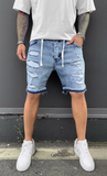 Βερμούδα JEAN Denim Black Island 15274 Μπλέ