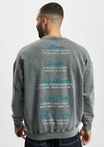 The Couture Club Varsity Puff Print Slim Fit - Acid Wash TCCMAW22-120
