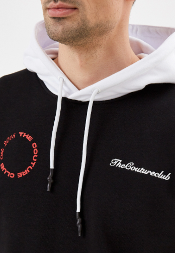 The Couture Club Contrast Hood Tour Hoodie - Black TCCMAW22-33