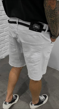Βερμούδα Jean Denim ΟΕΜ 15244 Λευκό