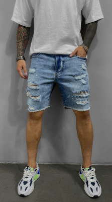 Βερμούδα Jean Denim Black Island 15217 Mπλέ Ανοιχτό