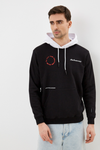 The Couture Club Contrast Hood Tour Hoodie - Black TCCMAW22-33