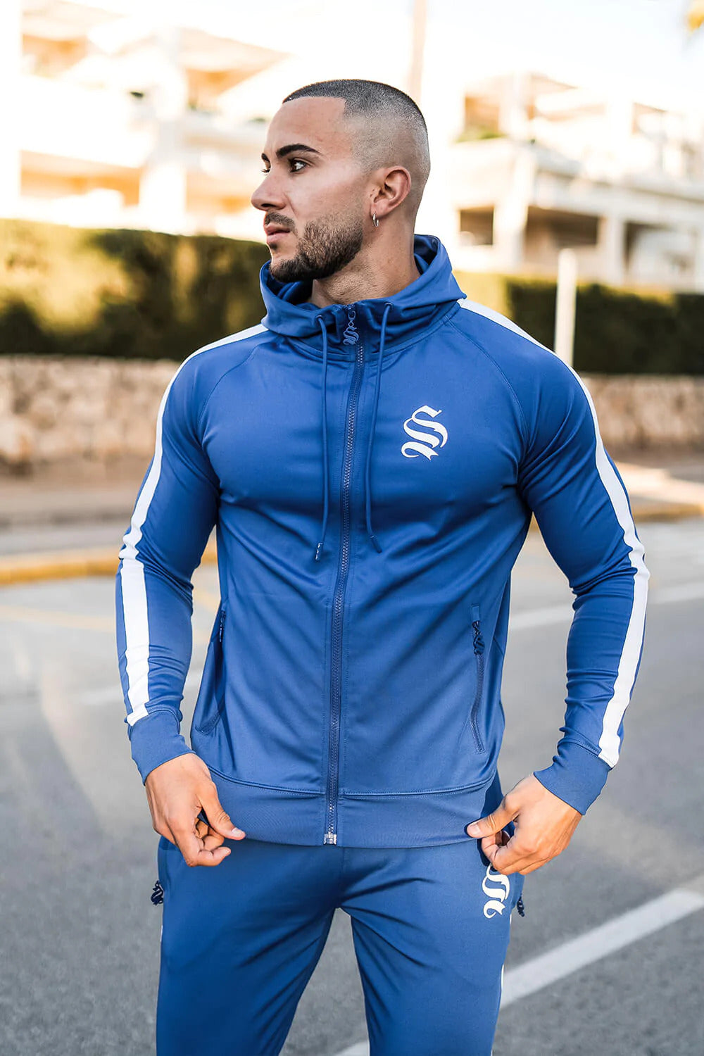 Sinners Attire Poly Tech Hoodie Cobalt  3116