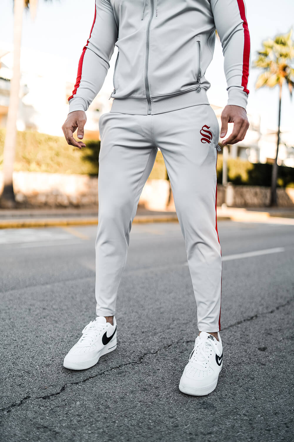 Sinners Attire Poly Tech Jogger Silver 3121