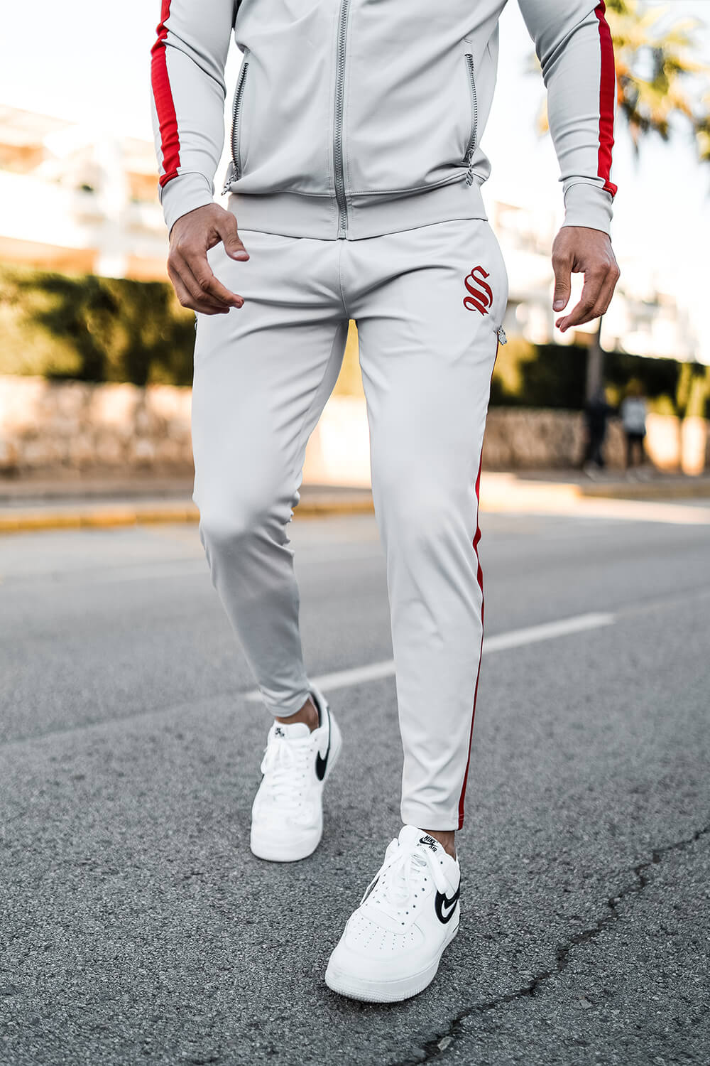 Sinners Attire Poly Tech Jogger Silver 3121